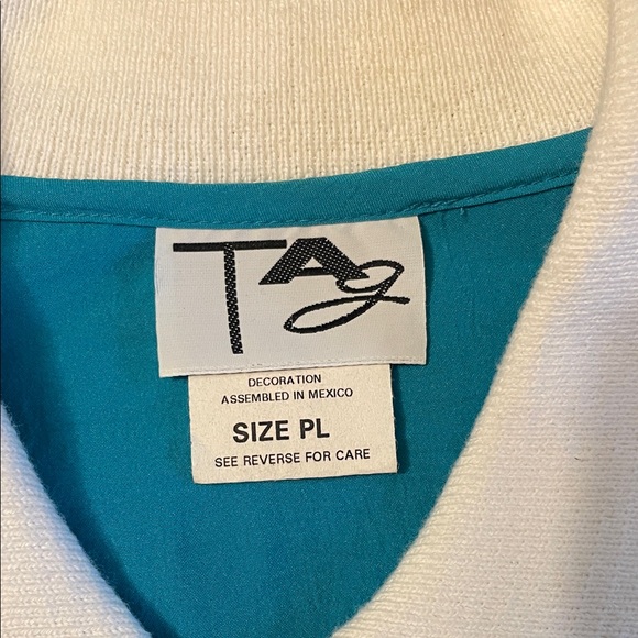 Tag Turquoise Floral Zip-Up Bomber Jacket - Picture 4 of 5